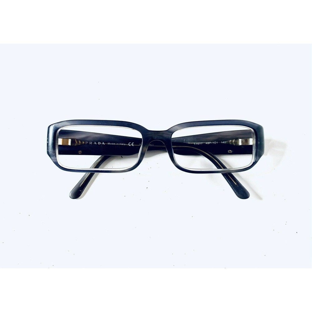 Prada Grey Tortoise Rectangular Glasses - image 7